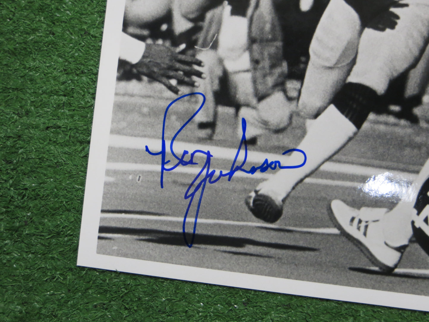 RON JOHNSON PITTSBURGH STEELERS SIGNED Black & White 8x10 PHOTO JSA COA