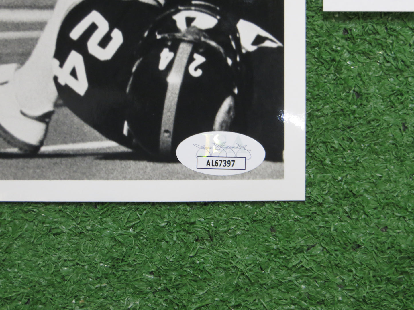 RON JOHNSON PITTSBURGH STEELERS SIGNED Black & White 8x10 PHOTO JSA COA