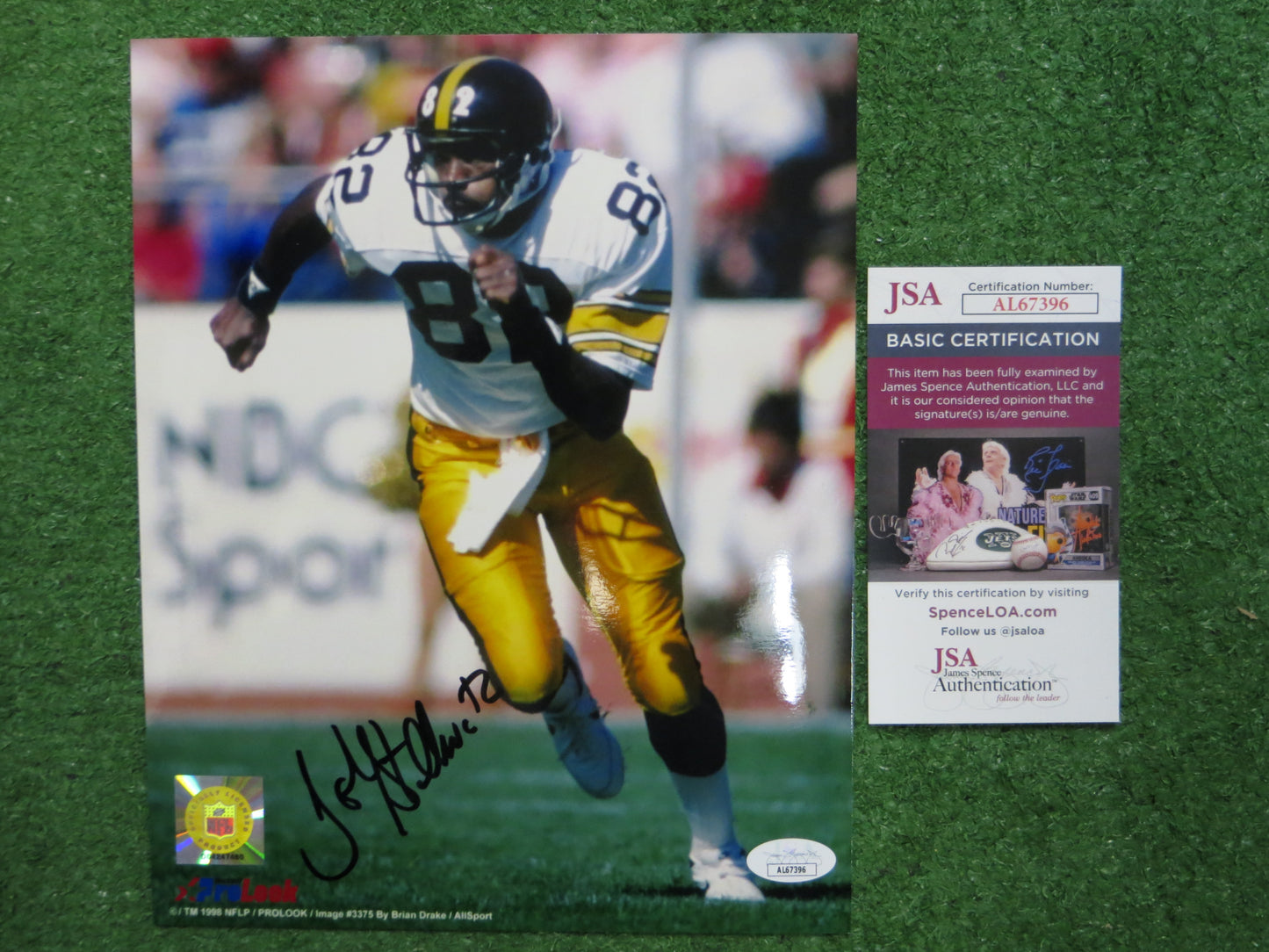 JOHN STALLWORTH PITTSBURGH STEELERS SIGNED 8x10 PHOTO JSA COA