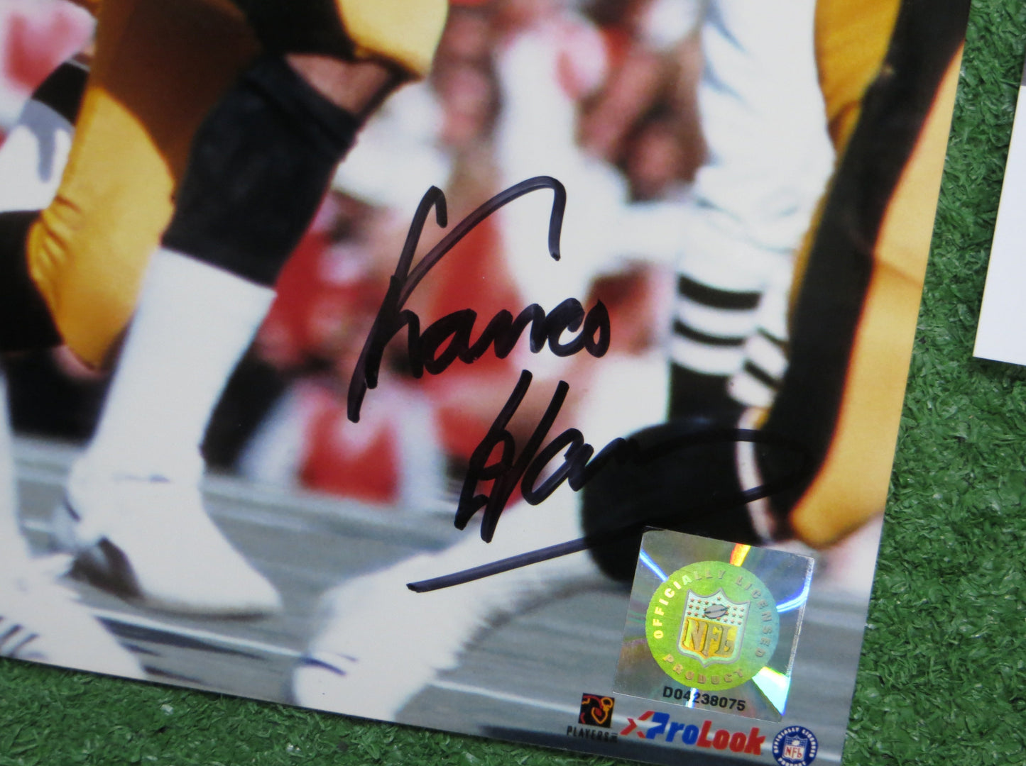 FRANCO HARRIS PITTSBURGH STEELERS SIGNED 8x10 PHOTO JSA COA