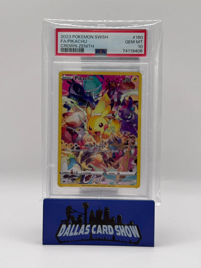 2023 Pokemon - Pikachu (Secret) - 160/159 Crown Zenith PSA 10