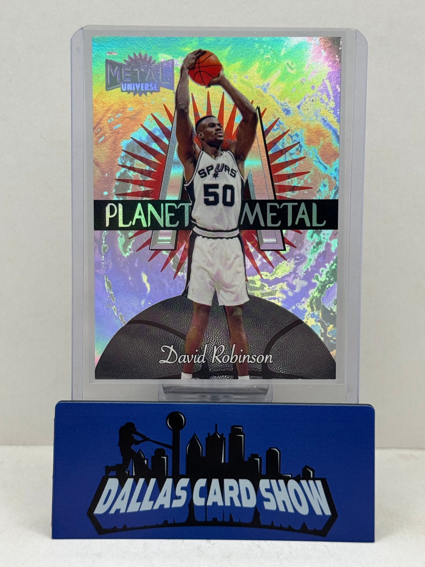 1997 Metal Universe David Robinson Planet Metal San Antonio Spurs