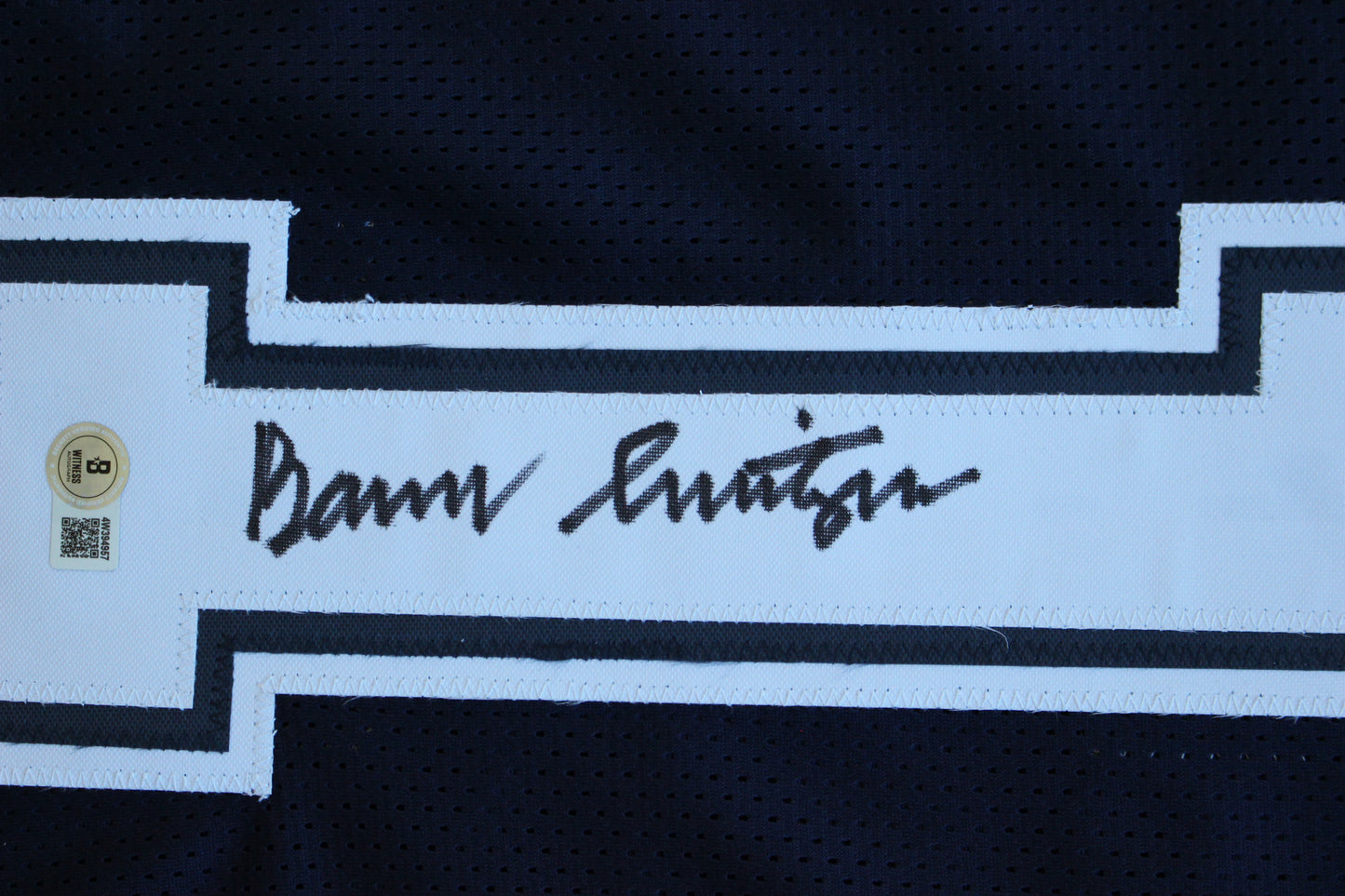 BARRY SWITZER DALLAS COWBOYS SIGNED ROAD STATS JERSEY Sooners BAS COA