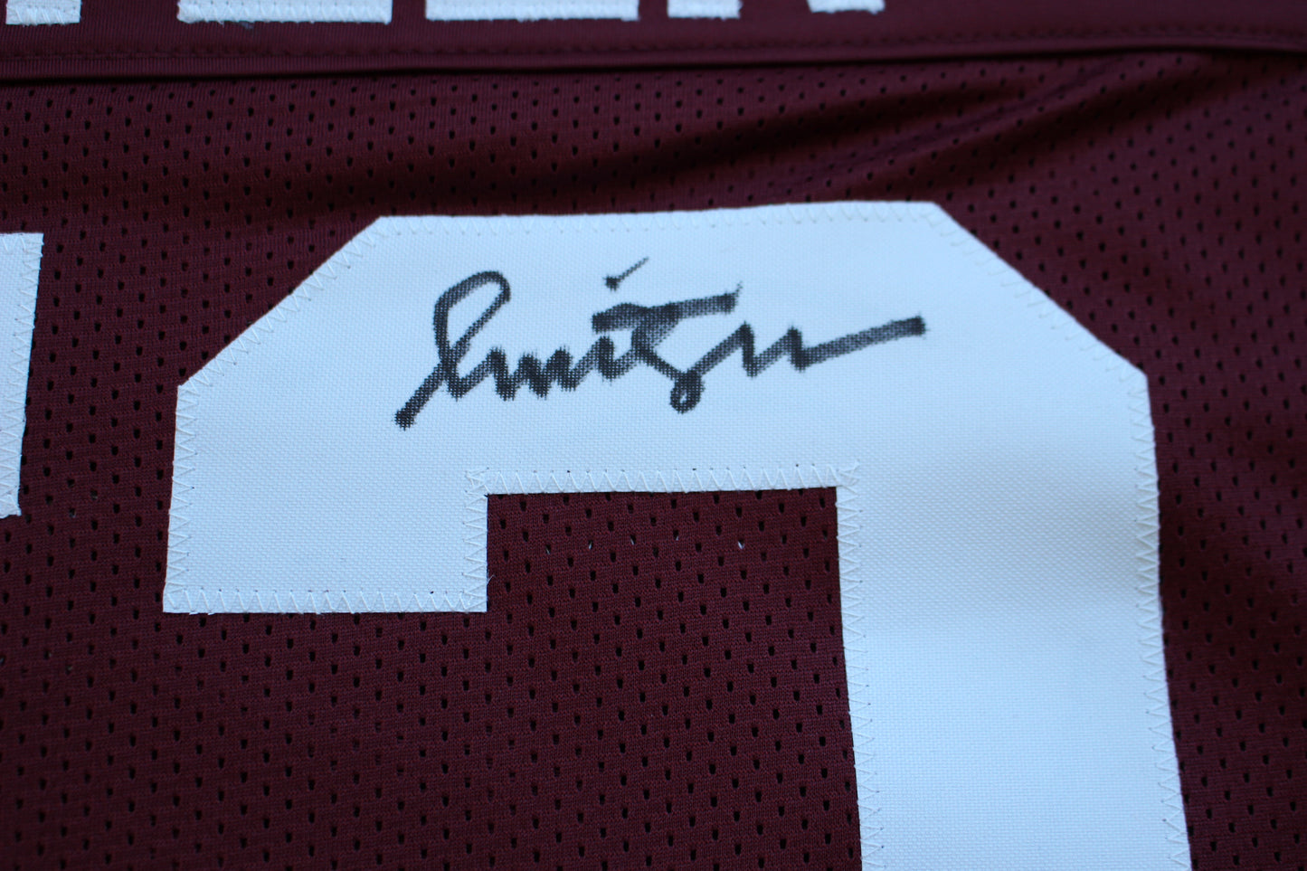 BARRY SWITZER ARKANSAS RAZORBACKS SIGNED JERSEY w/WooPigSooie Sooners Cowboys BAS