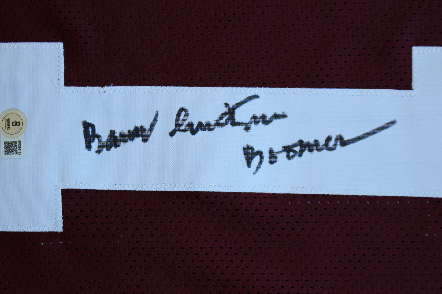 BARRY SWITZER OKLAHOMA OU SOONERS SIGNED STAT JERSEY w/Boomer Cowboys BAS