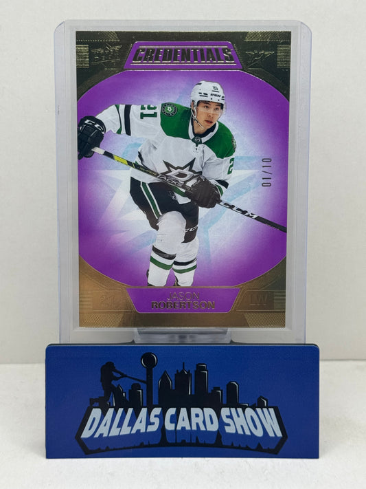 2022-23 Upper Deck Credentals #29 Jason Robertson Purple /10