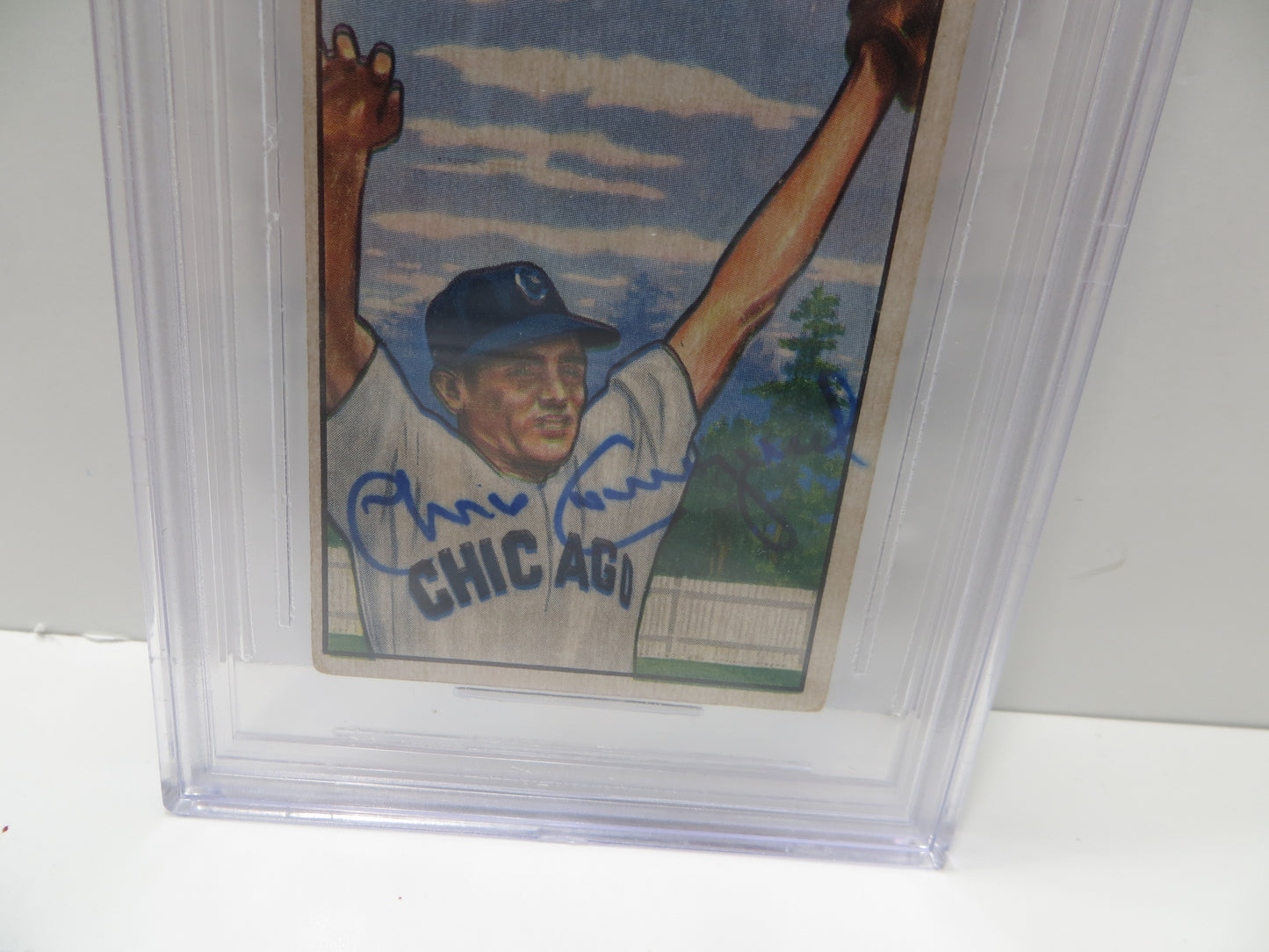 ALFONSO CHICO CARRASQUEL SIGNED 1951 Bowman #60 BAS BGS SLAB