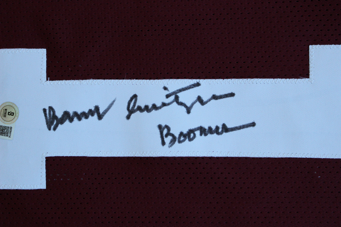 BARRY SWITZER OKLAHOMA OU SOONERS SIGNED STAT JERSEY w/Boomer Cowboys BAS