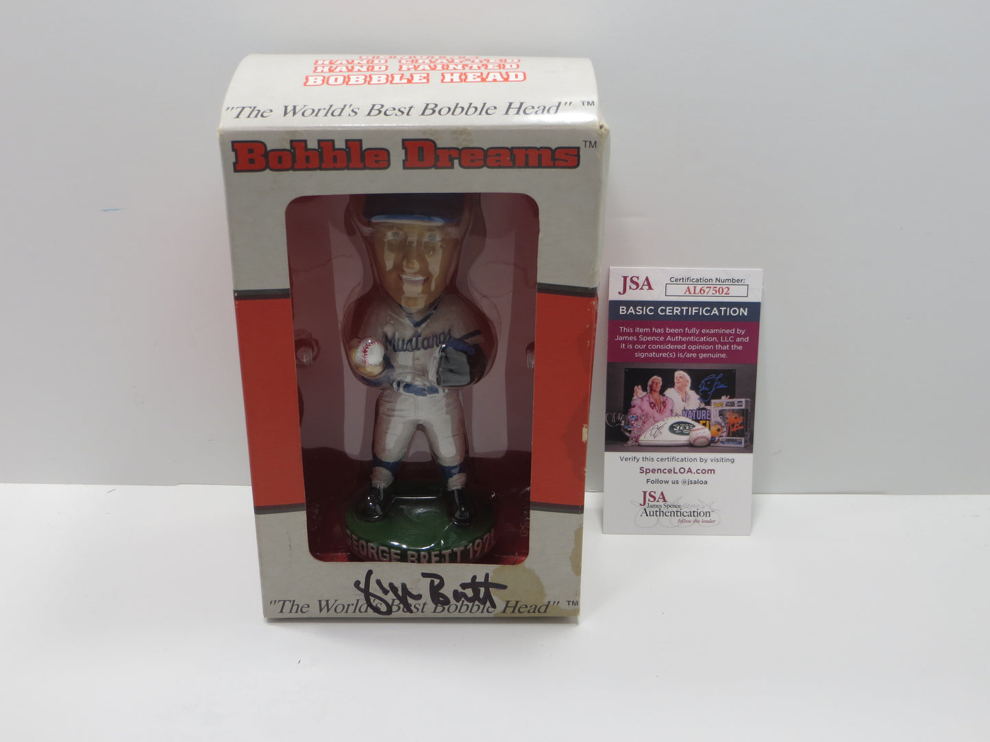 GEORGE BRETT SIGNED KANSAS CITY ROYALS BobbleDreams Bobble Head JSA COA
