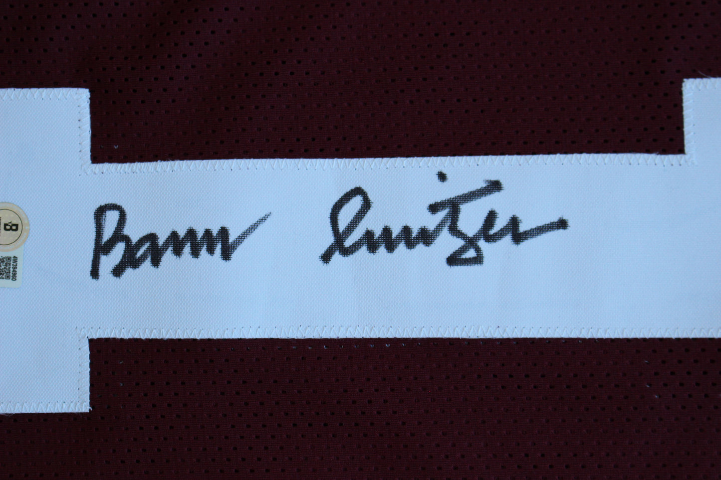 BARRY SWITZER OKLAHOMA OU SOONERS SIGNED STAT JERSEY Dallas Cowboys BAS COA