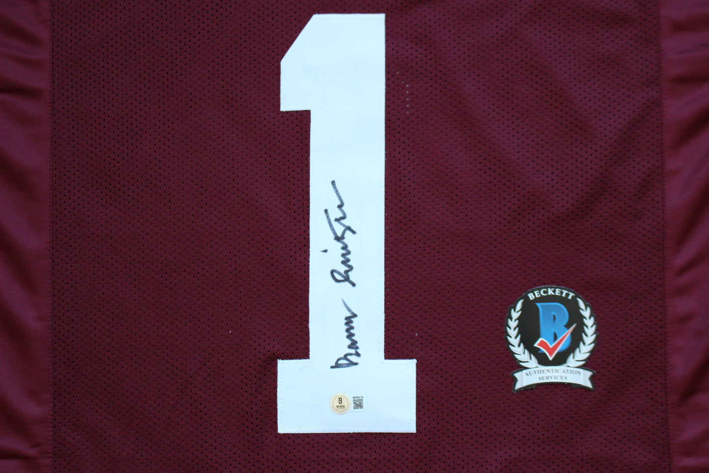 BARRY SWITZER OKLAHOMA OU SOONERS SIGNED STAT JERSEY Dallas Cowboys BAS COA