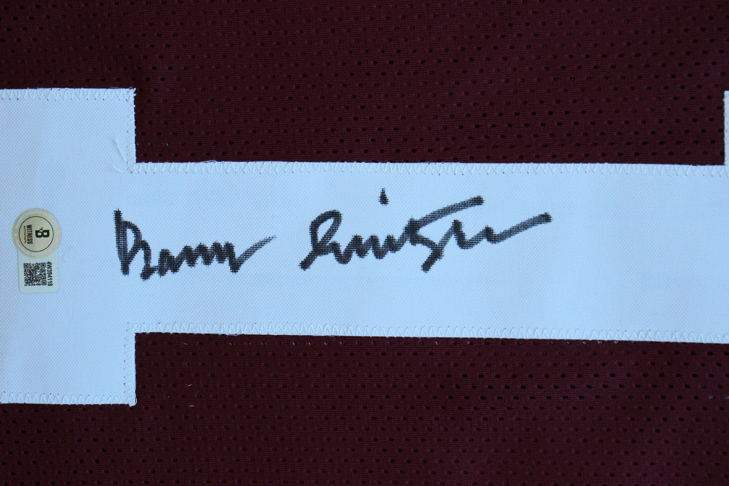 BARRY SWITZER OKLAHOMA OU SOONERS SIGNED STAT JERSEY Dallas Cowboys BAS COA