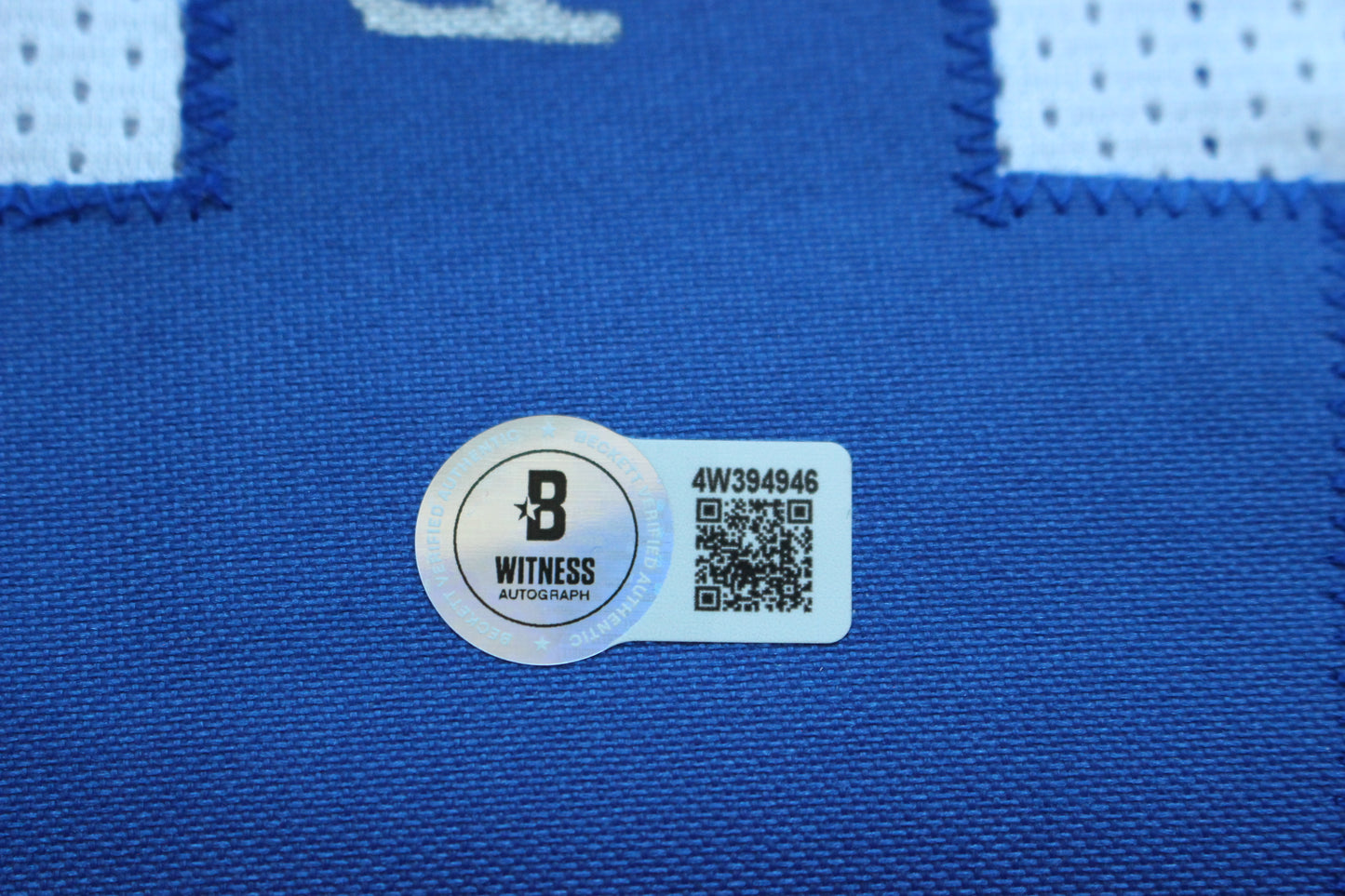 BARRY SWITZER DALLAS COWBOYS SIGNED HOME STATS JERSEY Sooners BAS COA
