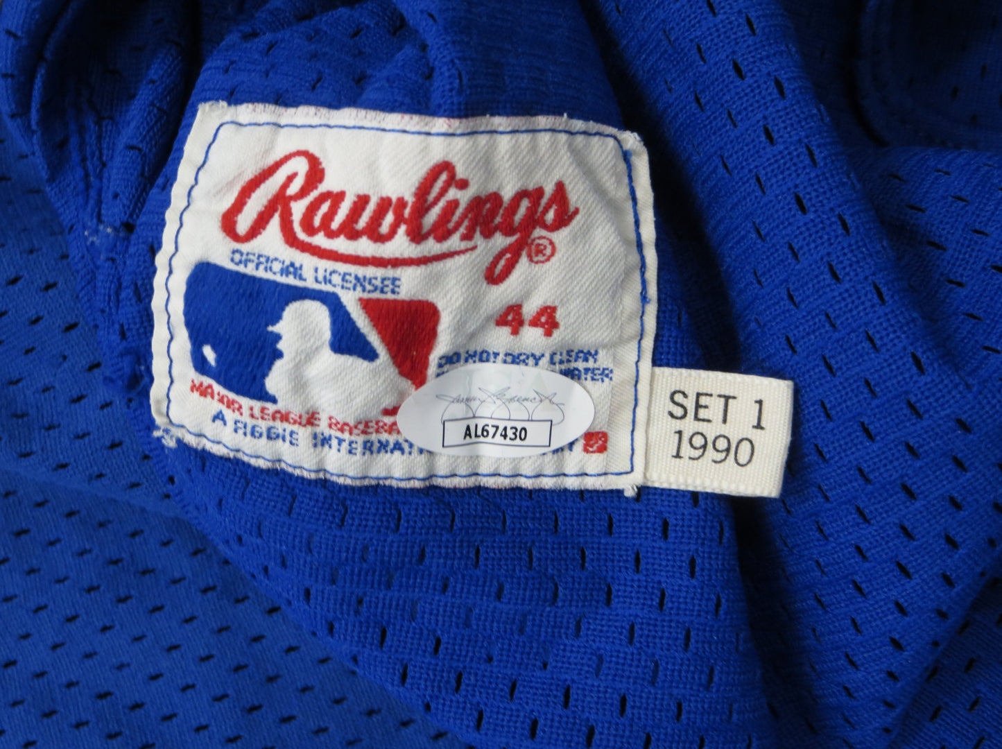 GEORGE BRETT SIGNED KANSAS CITY ROYALS RAWLINGS JERSEY w/1990 JSA Game Issue
