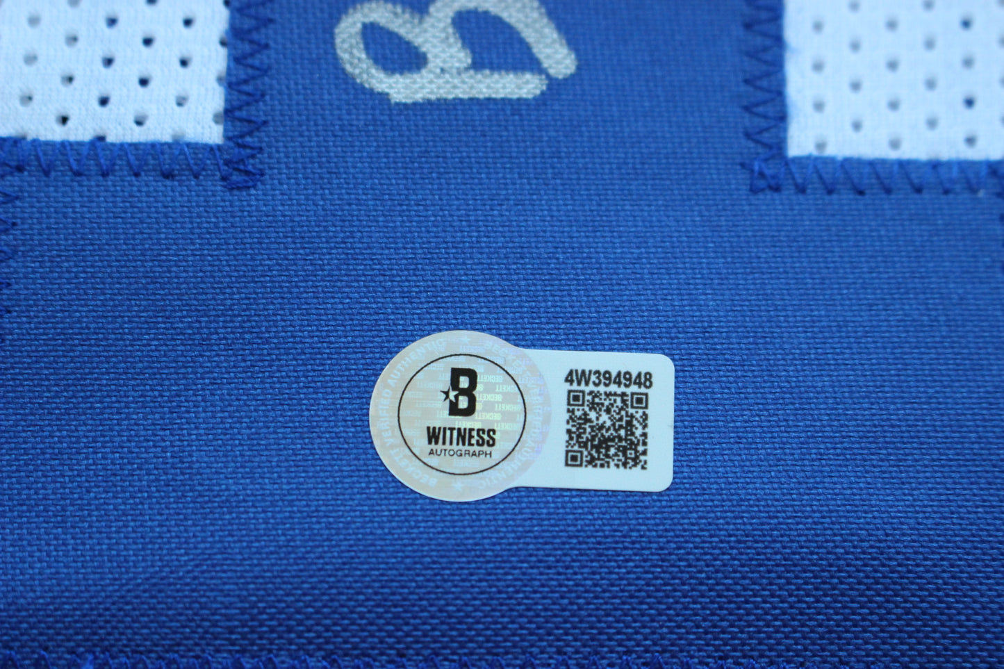 BARRY SWITZER DALLAS COWBOYS SIGNED HOME STATS JERSEY Sooners BAS COA