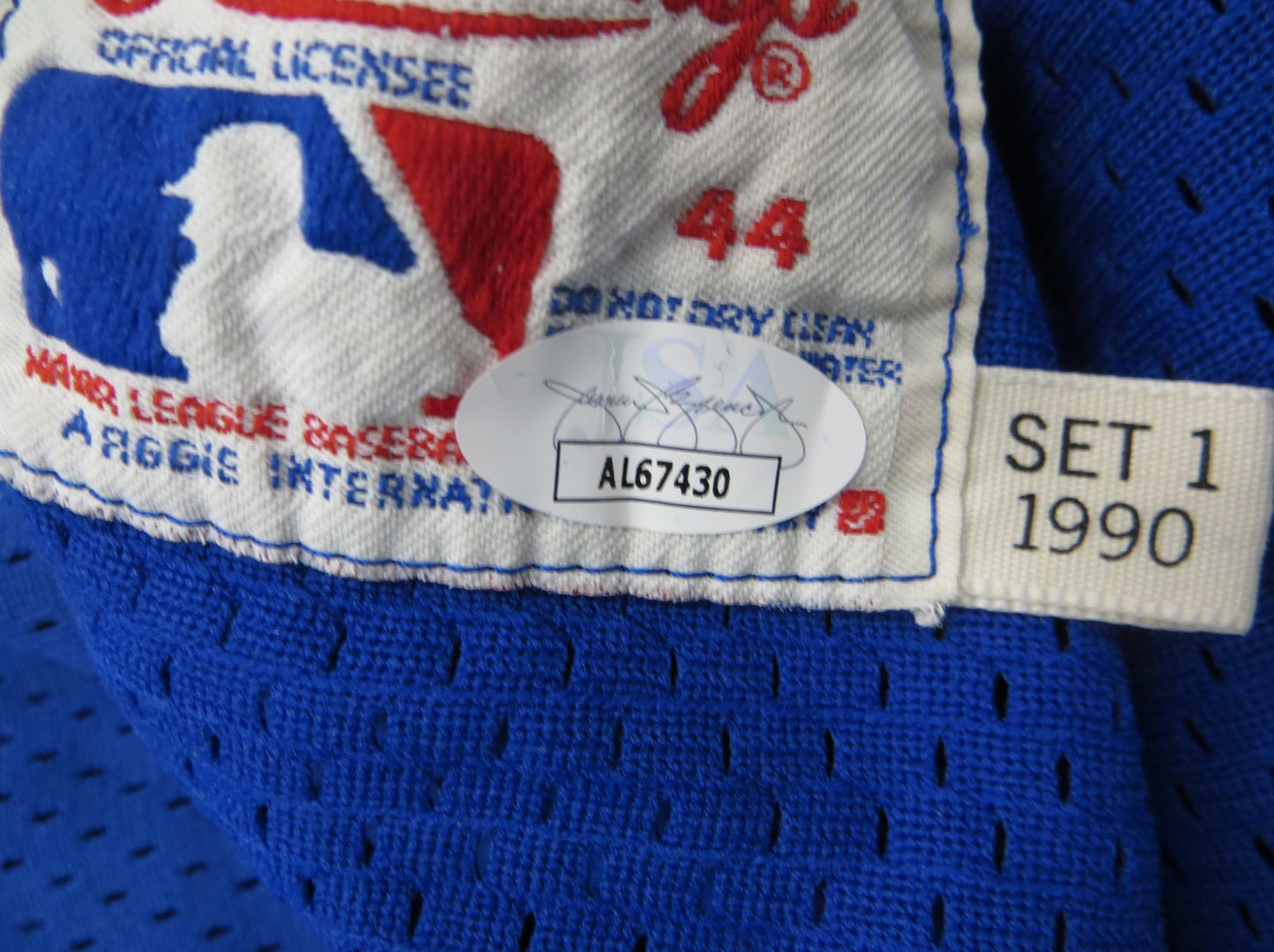 GEORGE BRETT SIGNED KANSAS CITY ROYALS RAWLINGS JERSEY w/1990 JSA Game Issue