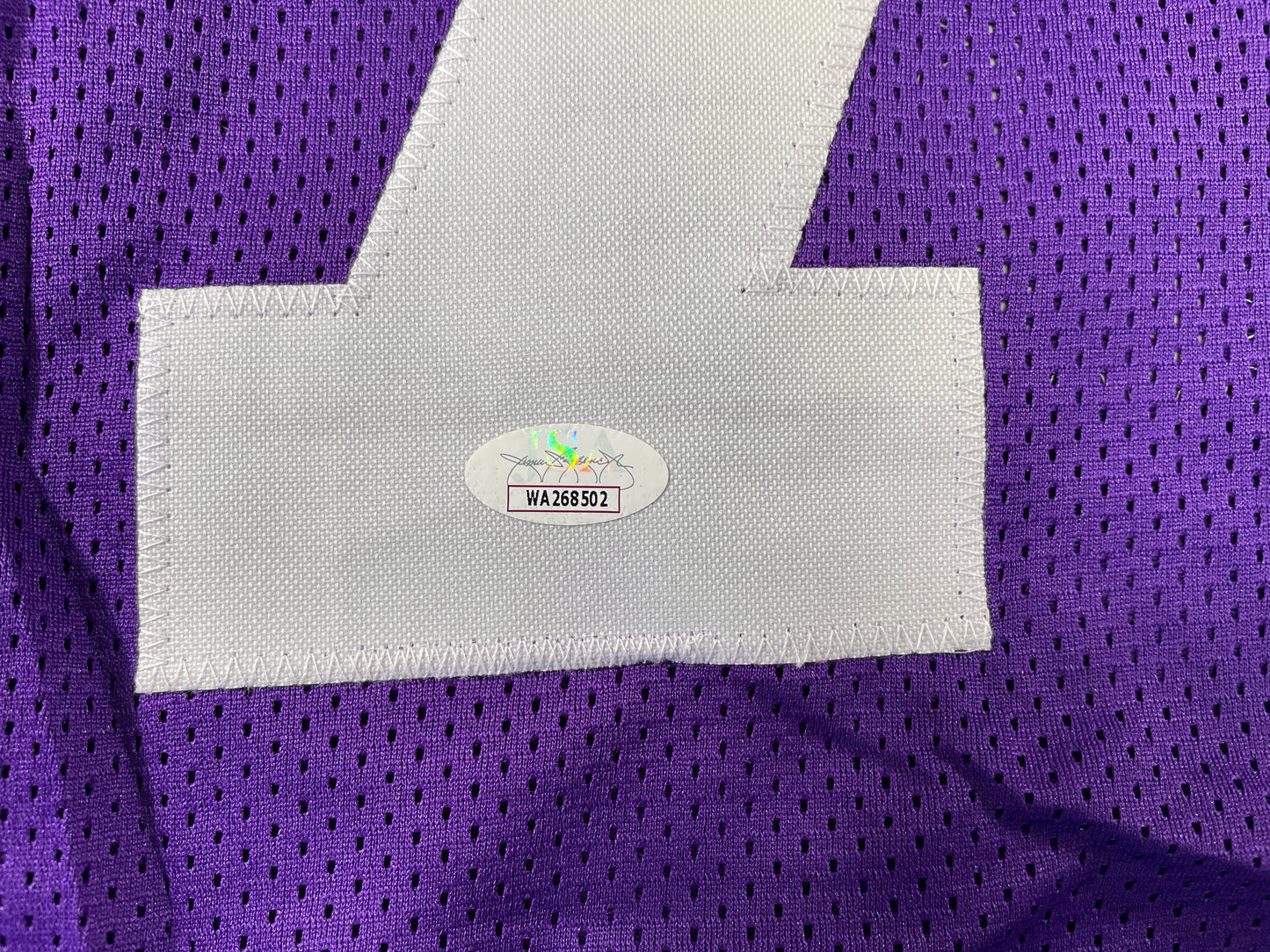 BOB LILLY TCU HORNED FROGS SIGNED JERSEY w/CHOF 81 Dallas Cowboys JSA COA