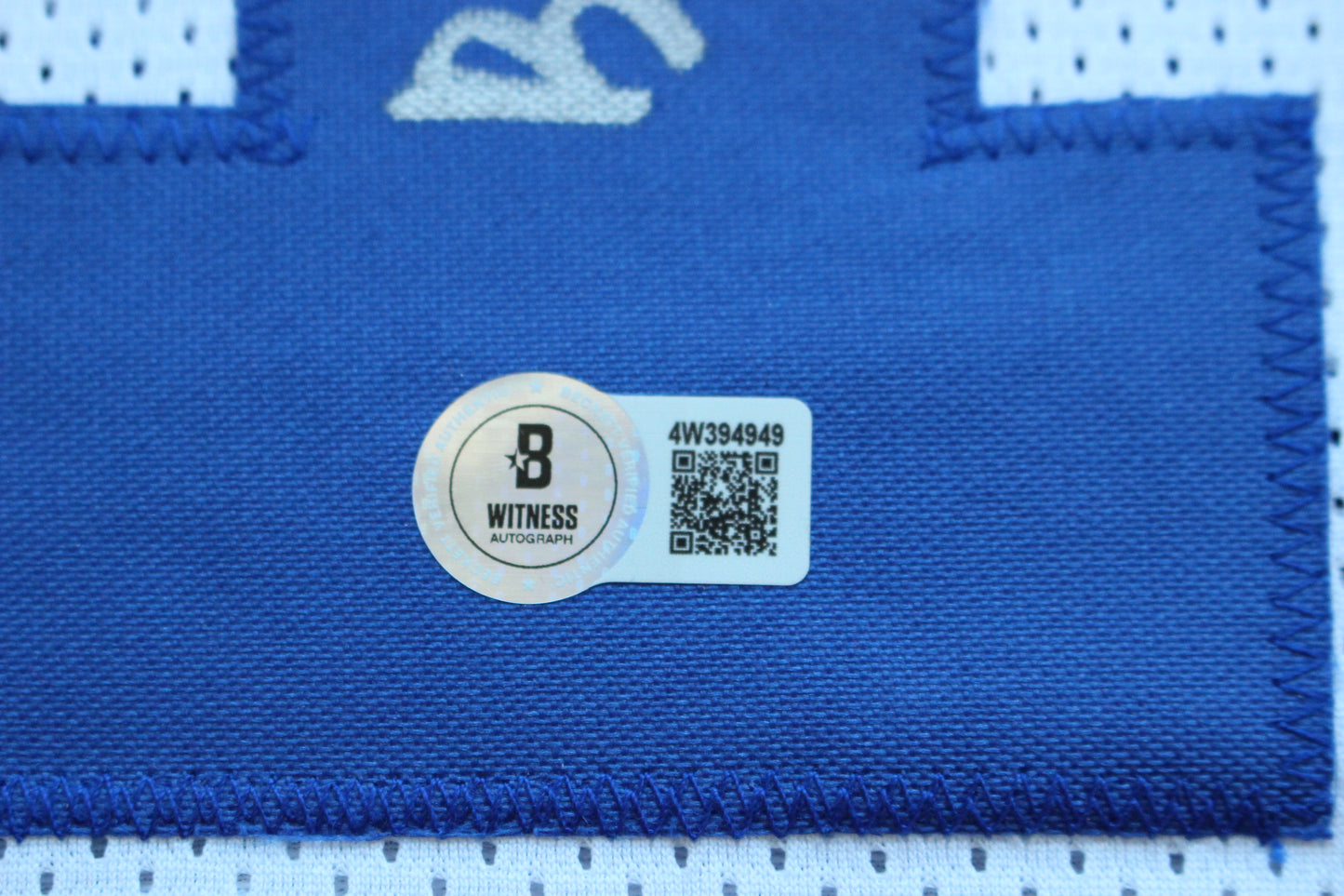 BARRY SWITZER DALLAS COWBOYS SIGNED HOME STATS JERSEY Sooners BAS COA