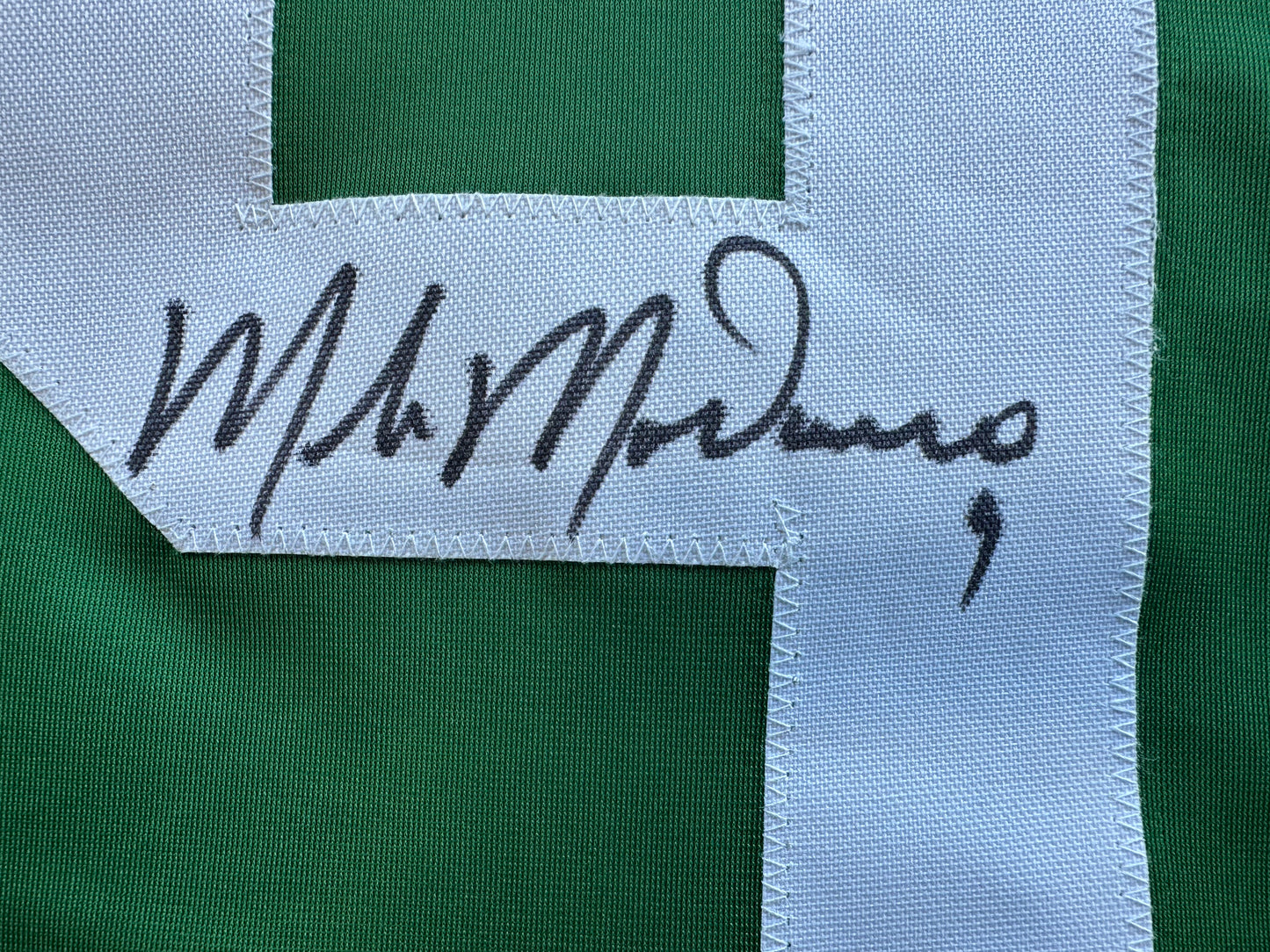 MIKE MODANO SIGNED GREEN HOCKEY JERSEY XL Dallas Stars BAS COA