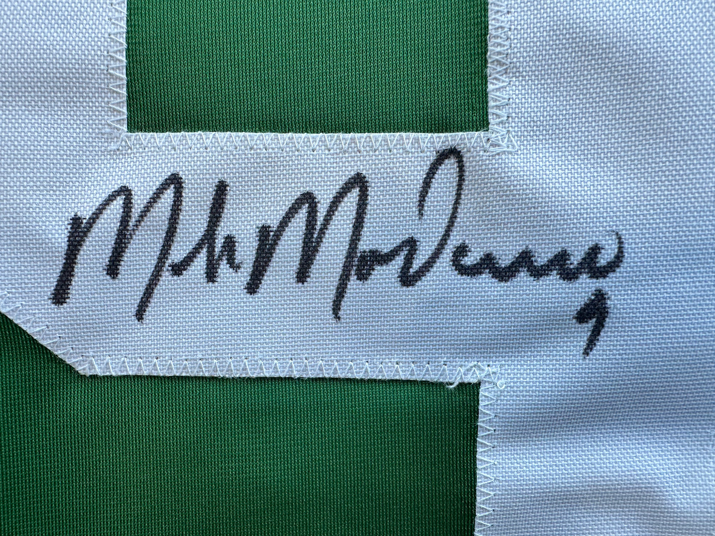 MIKE MODANO SIGNED GREEN HOCKEY JERSEY XL Dallas Stars BAS COA
