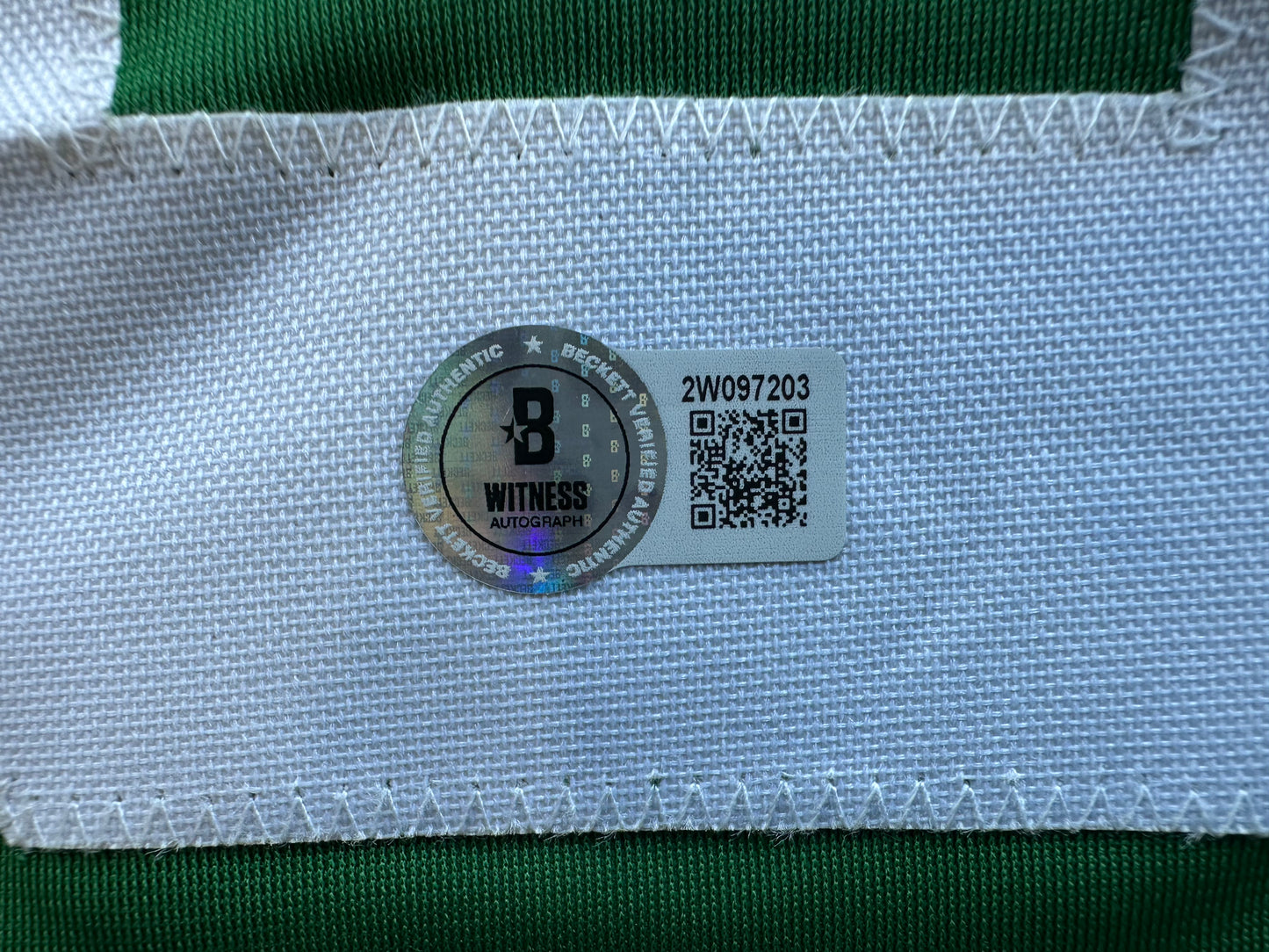 MIKE MODANO SIGNED GREEN HOCKEY JERSEY XL Dallas Stars BAS COA