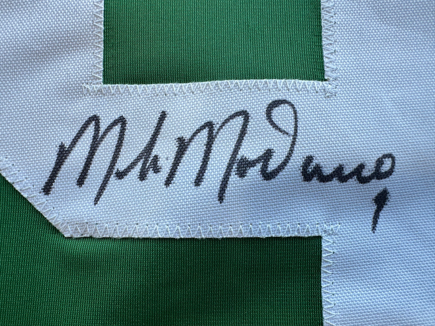 MIKE MODANO SIGNED GREEN HOCKEY JERSEY XL Dallas Stars BAS COA