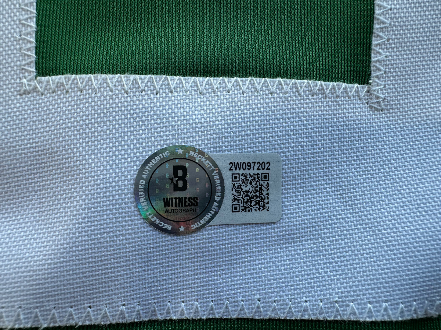 MIKE MODANO SIGNED GREEN HOCKEY JERSEY XL Dallas Stars BAS COA