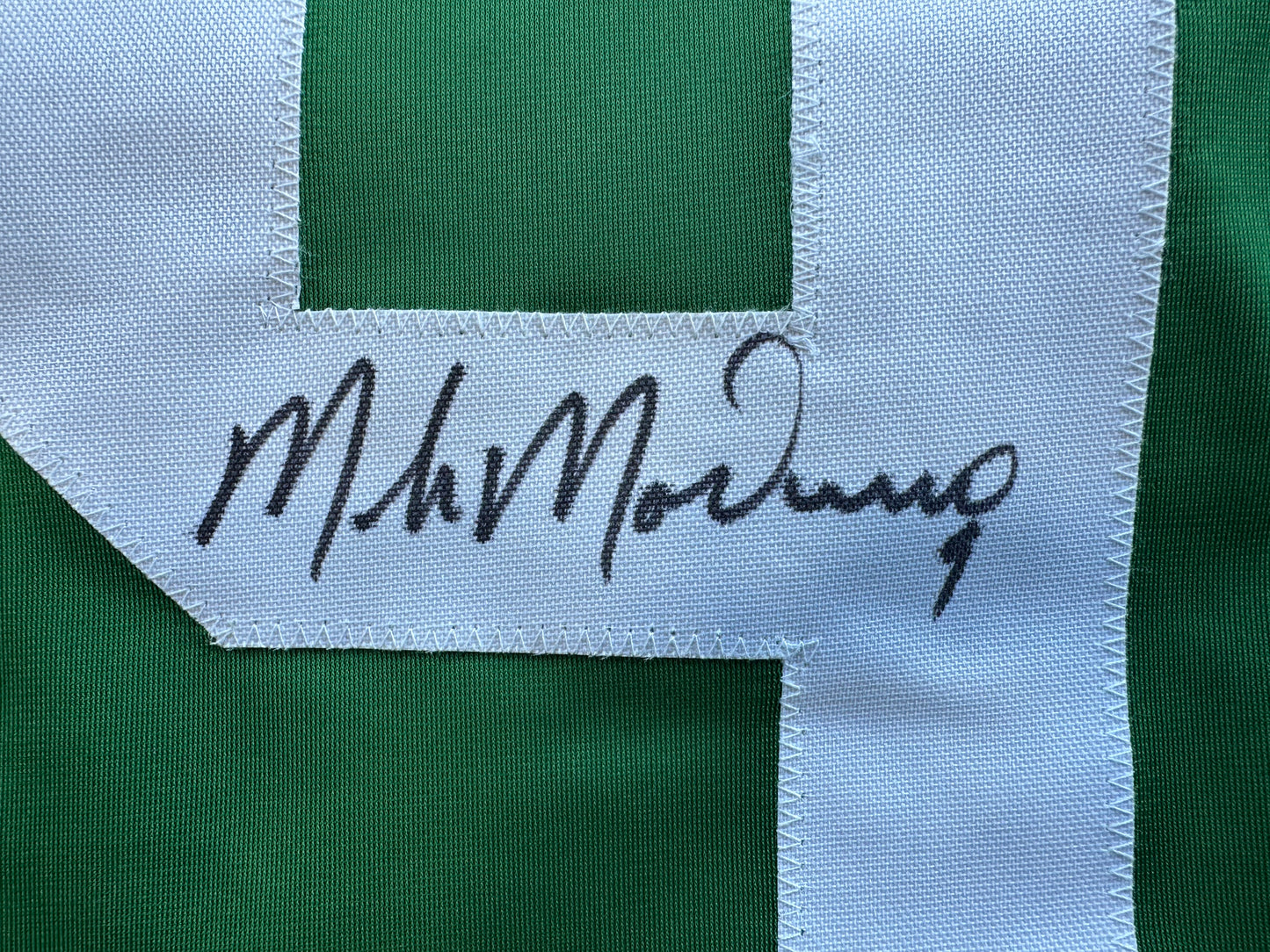 MIKE MODANO SIGNED GREEN HOCKEY JERSEY XL Dallas Stars BAS COA