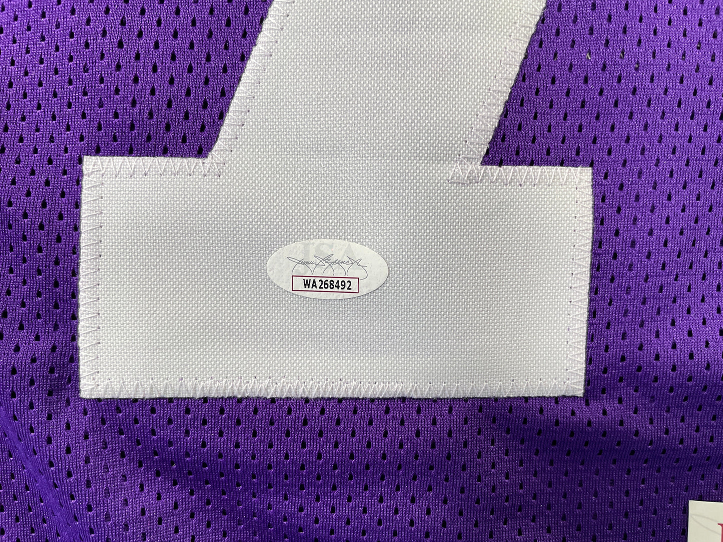 BOB LILLY TCU HORNED FROGS SIGNED JERSEY w/CHOF 81 Dallas Cowboys JSA COA