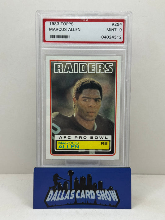 1983 Topps #294 Marcus Allen Rookie RC PSA 9