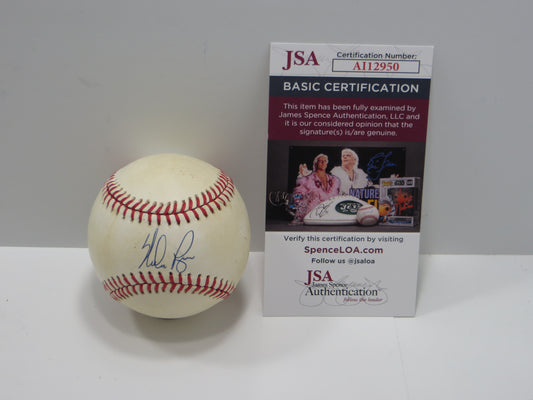 NOLAN RYAN SIGNED RAWLINGS OAL BASEBALL ANGELS RANGERS ASTROS METS JSA
