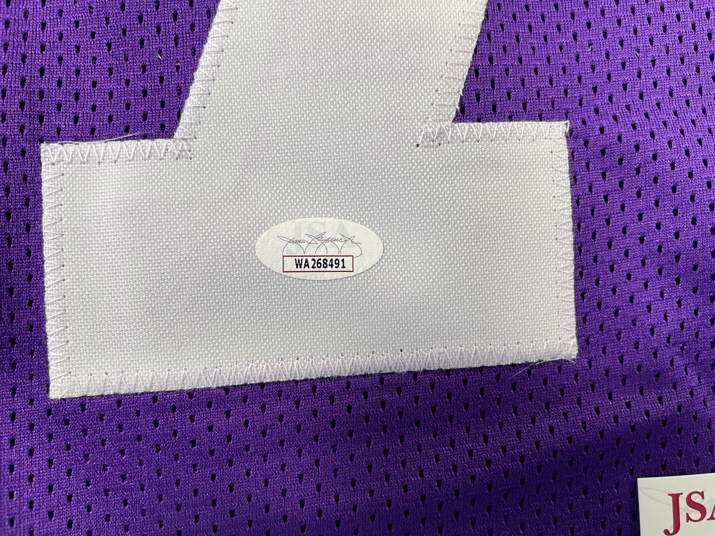 BOB LILLY TCU HORNED FROGS SIGNED JERSEY w/CHOF 81 Dallas Cowboys JSA COA