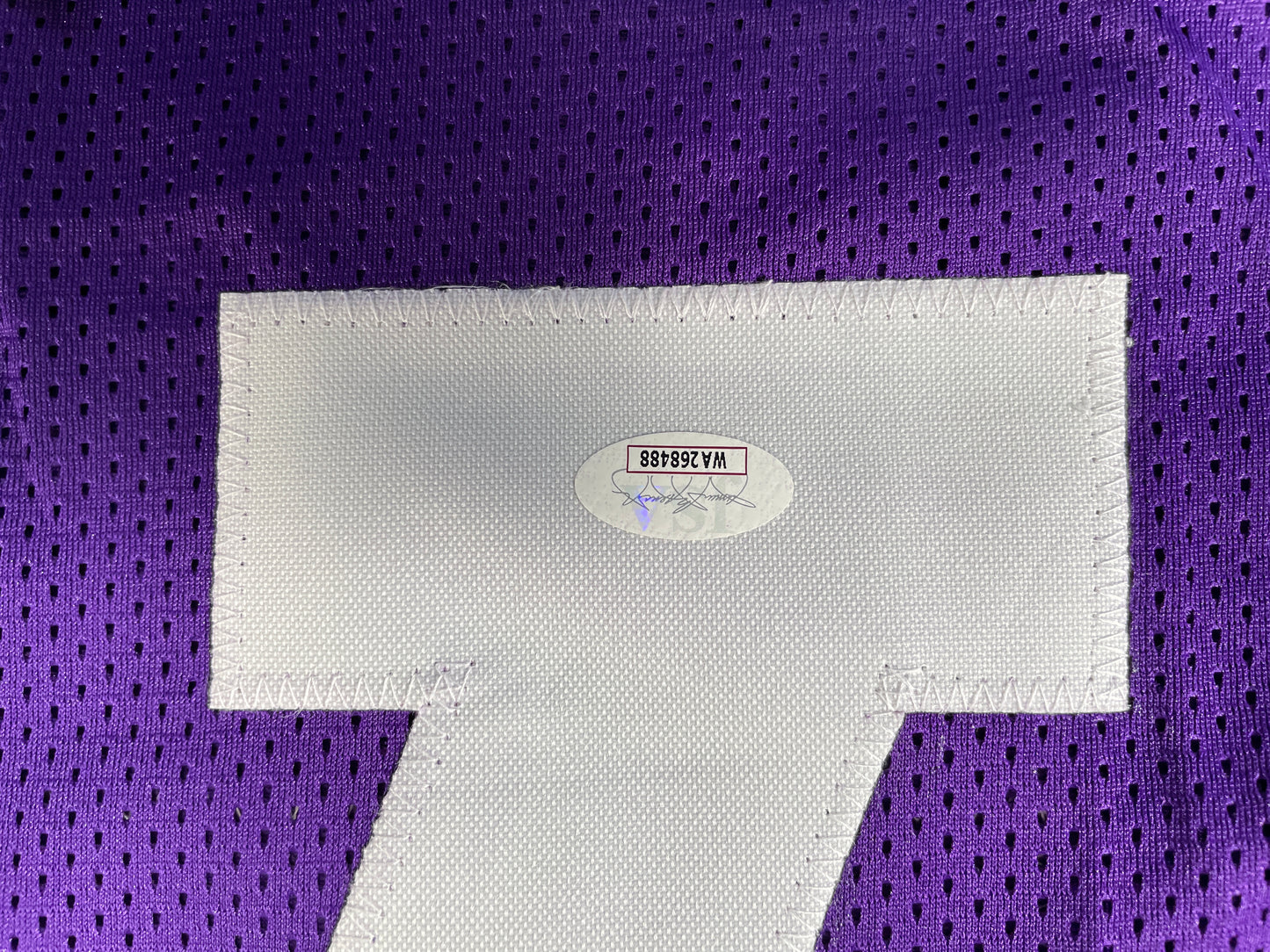 BOB LILLY TCU HORNED FROGS SIGNED JERSEY w/CHOF 81 Dallas Cowboys JSA COA