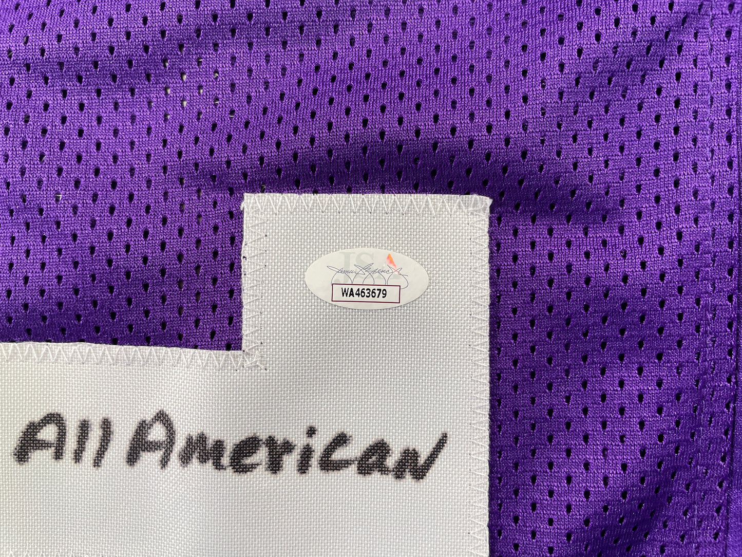 BOB LILLY TCU HORNED FROGS SIGNED JERSEY w/3INSC Dallas Cowboys JSA