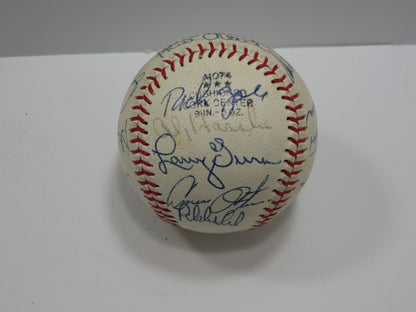 1976 KANSAS ROYALS TEAM SIGNED BASEBALL George Brett Tony Oliva JSA LOA