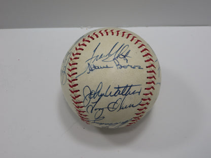 1976 KANSAS ROYALS TEAM SIGNED BASEBALL George Brett Tony Oliva JSA LOA