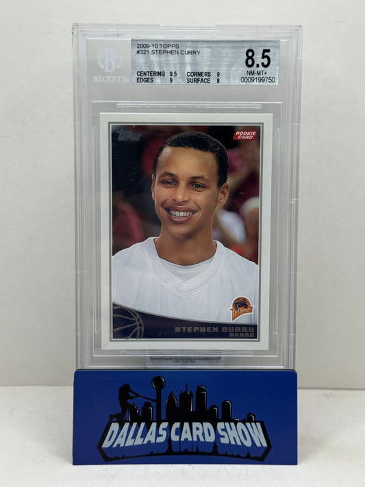 2009-10 Topps #321 Stephen Curry Rookie RC BGS 8.5