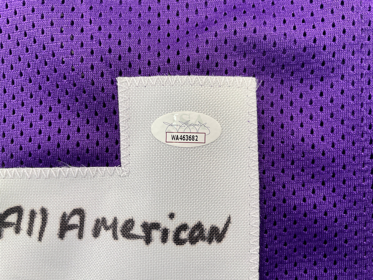 BOB LILLY TCU HORNED FROGS SIGNED JERSEY w/3INSC Dallas Cowboys JSA