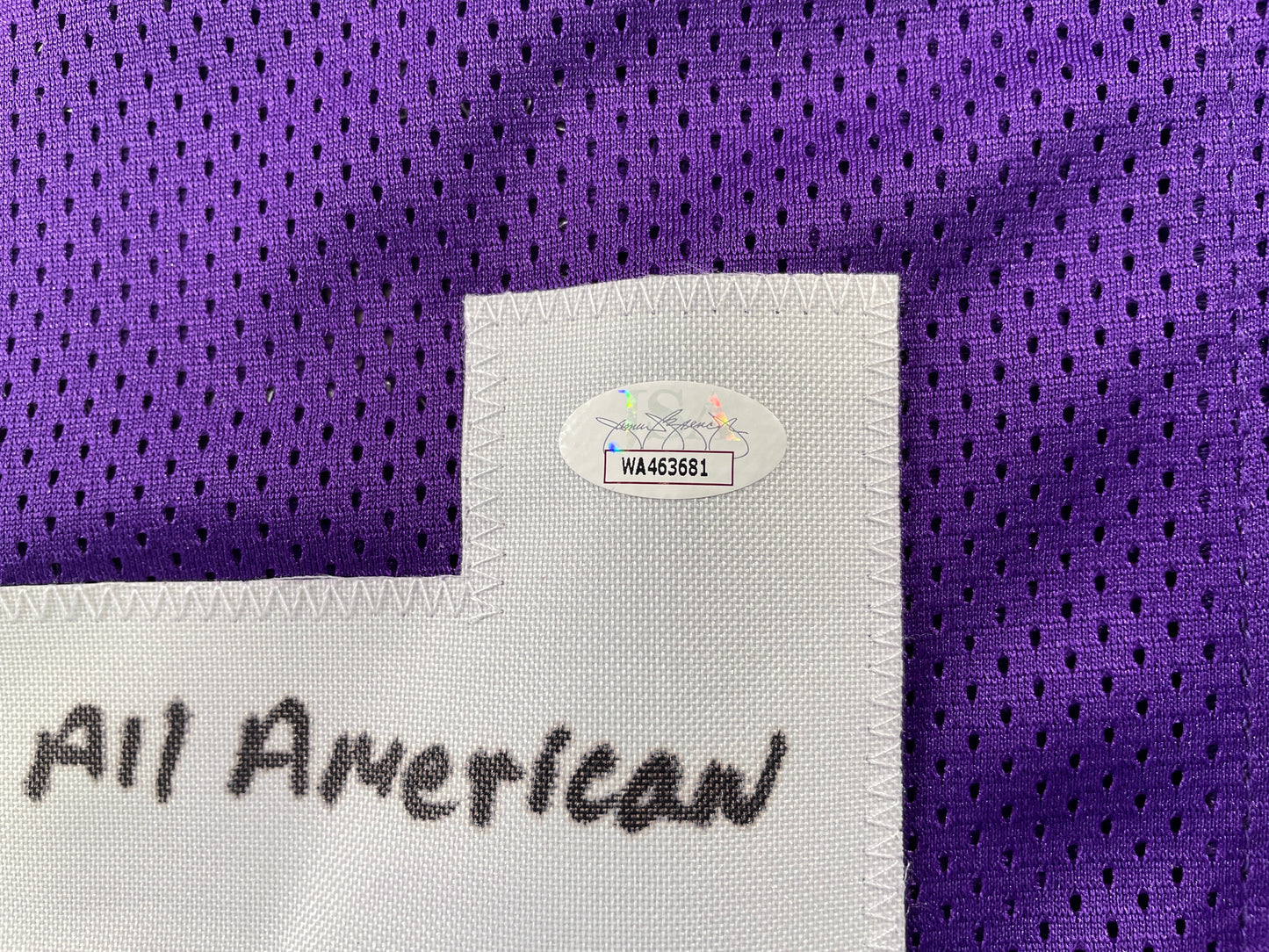 BOB LILLY TCU HORNED FROGS SIGNED JERSEY w/3INSC Dallas Cowboys JSA