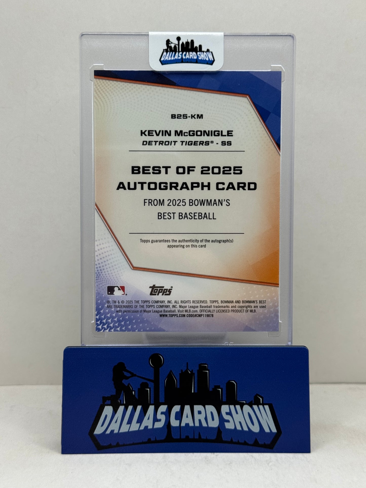 2025 Bowman's Best Kevin McGonigle Best of 2025 Autograph