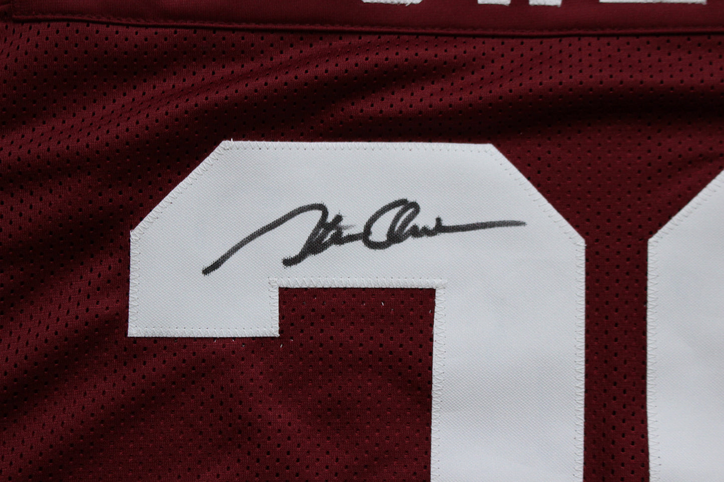 STEVE OWENS OU SOONERS SIGNED JERSEY w/69 HEISMAN Detroit Lions BAS COA