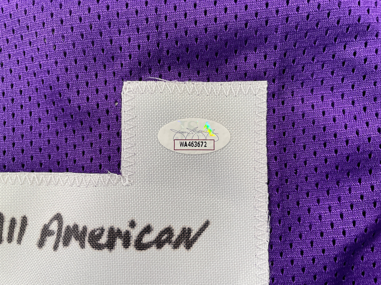 BOB LILLY TCU HORNED FROGS SIGNED JERSEY w/3INSC Dallas Cowboys JSA