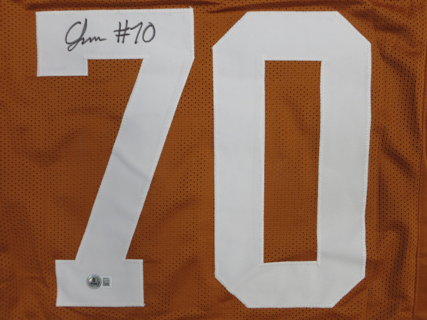 CHRISTIAN JONES TEXAS LONGHORNS SIGNED JERSEY BAS COA