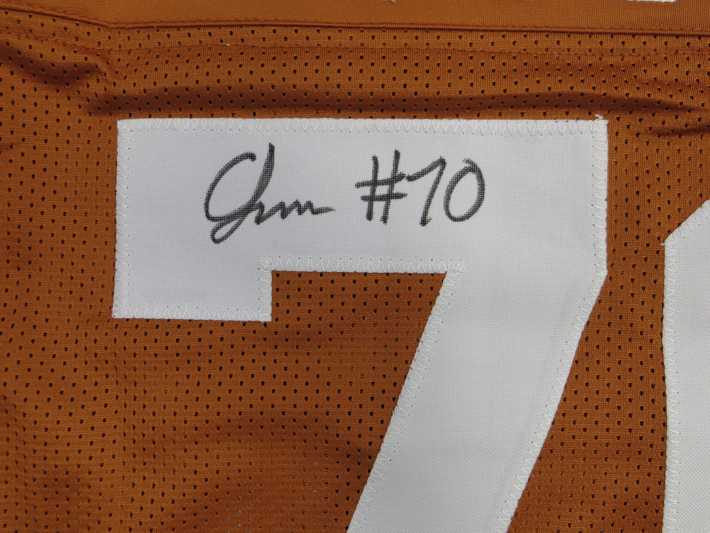 CHRISTIAN JONES TEXAS LONGHORNS SIGNED JERSEY BAS COA