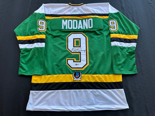 MIKE MODANO SIGNED CCM HOCKEY JERSEY XL Minnesota North Stars BAS COA