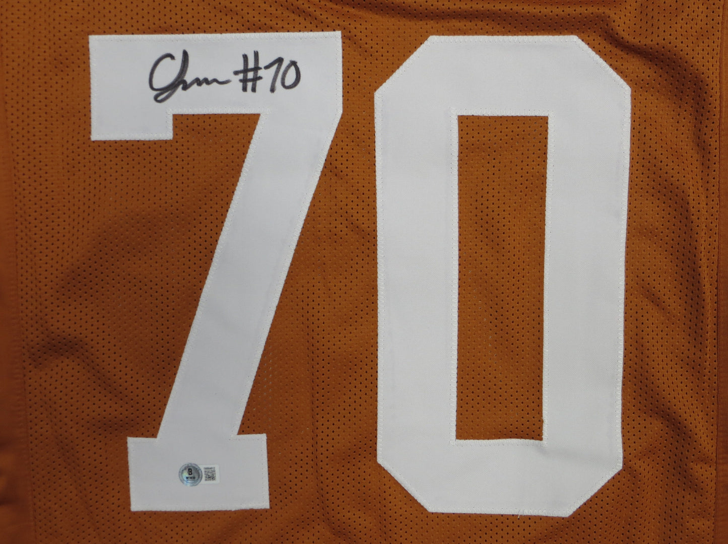 CHRISTIAN JONES TEXAS LONGHORNS SIGNED JERSEY BAS COA