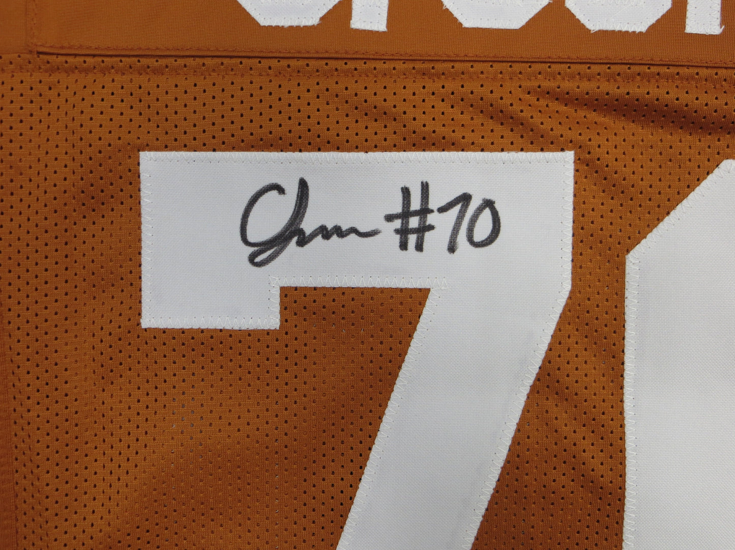 CHRISTIAN JONES TEXAS LONGHORNS SIGNED JERSEY BAS COA