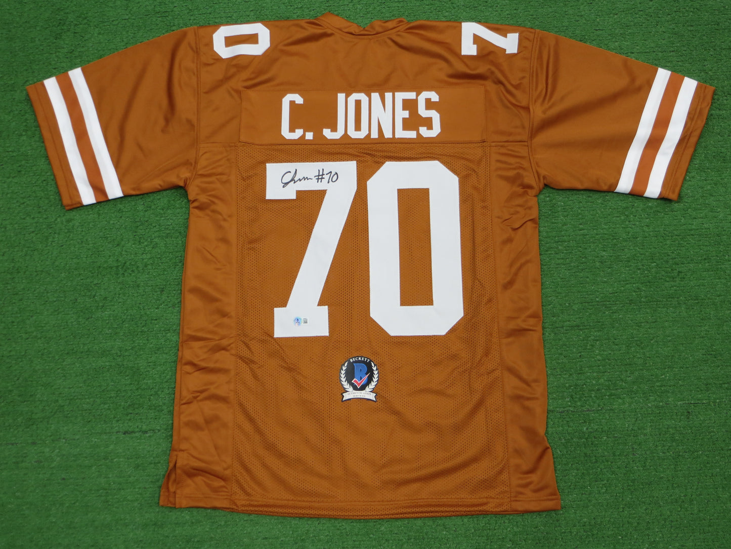 CHRISTIAN JONES TEXAS LONGHORNS SIGNED JERSEY BAS COA