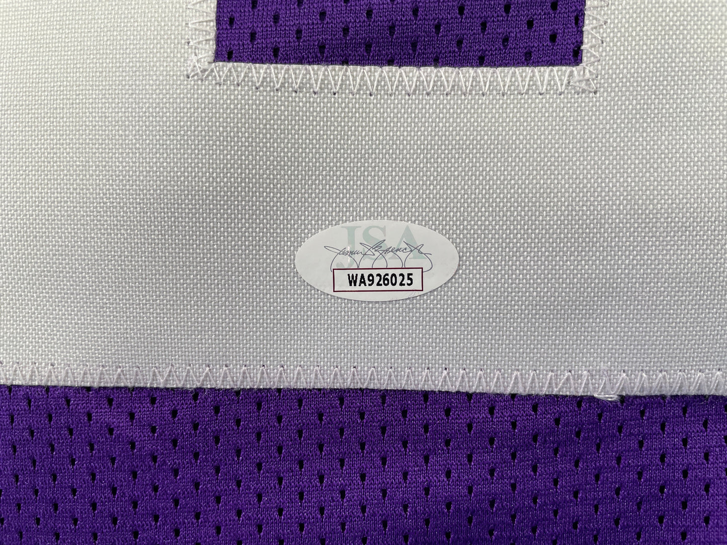 BOB LILLY TCU HORNED FROGS SIGNED STAT JERSEY w/CHOF 81 Dallas Cowboys JSA