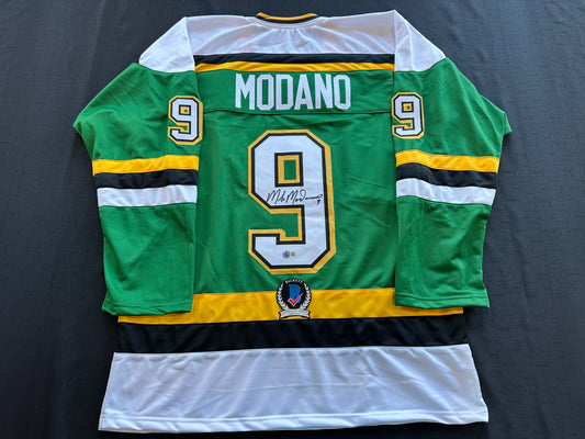 MIKE MODANO SIGNED CCM HOCKEY JERSEY XL Minnesota North Stars BAS COA